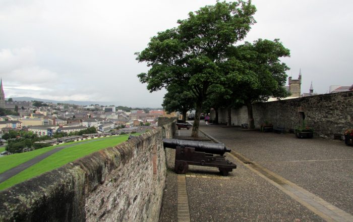 Canon on one of Derry's Walls near Bogside