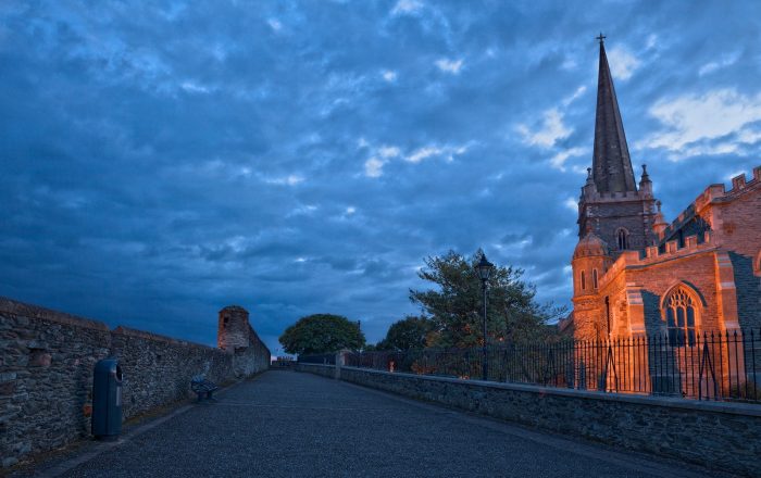 Stroll across the walls at dusk