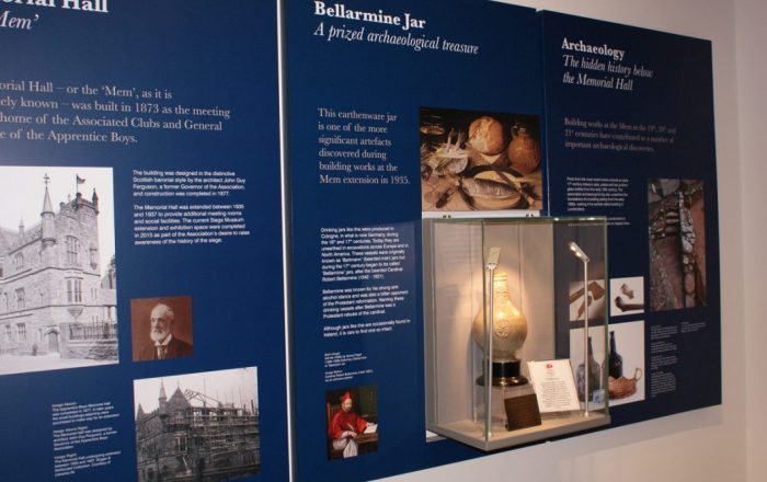 Exhibition inside The Siege Museum