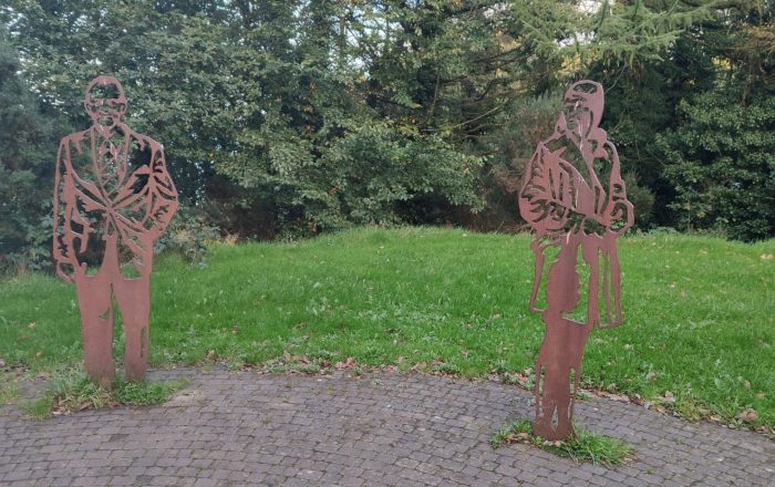 Bronze Figures - St Columb's Park