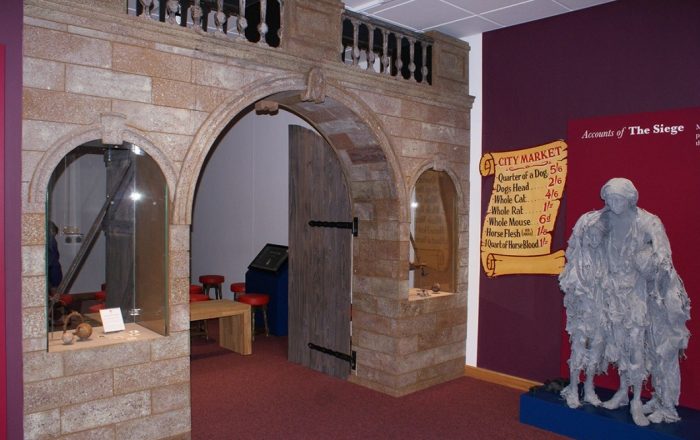 Exhibition inside The Siege Museum